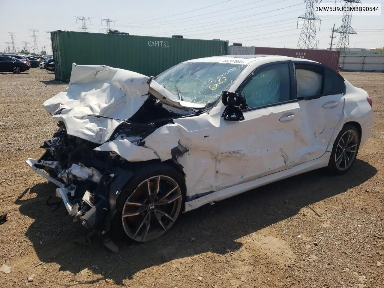 2021 BMW M340Xi VIN: 3MW5U9J03M8B90544 Lot: 56207995