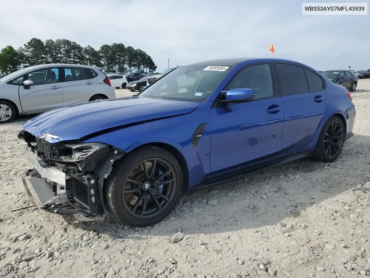 2021 BMW M3 VIN: WBS53AY07MFL43939 Lot: 56585695