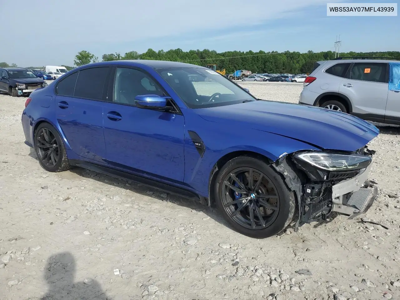 2021 BMW M3 VIN: WBS53AY07MFL43939 Lot: 56585695