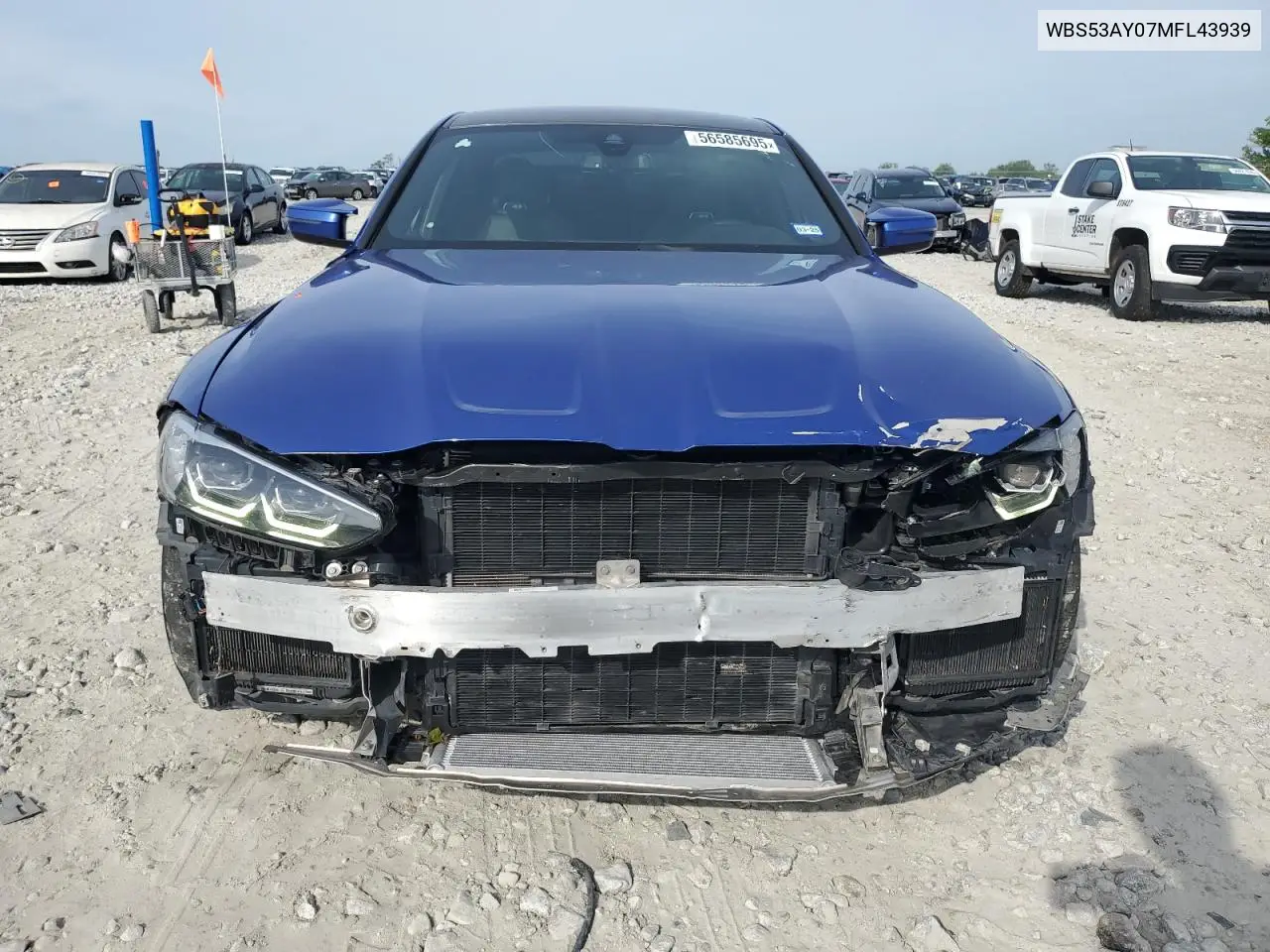 2021 BMW M3 VIN: WBS53AY07MFL43939 Lot: 56585695