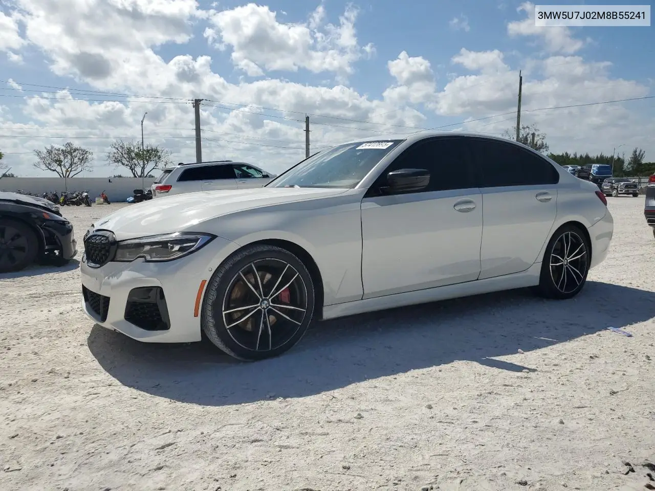 2021 BMW M340I VIN: 3MW5U7J02M8B55241 Lot: 57412895