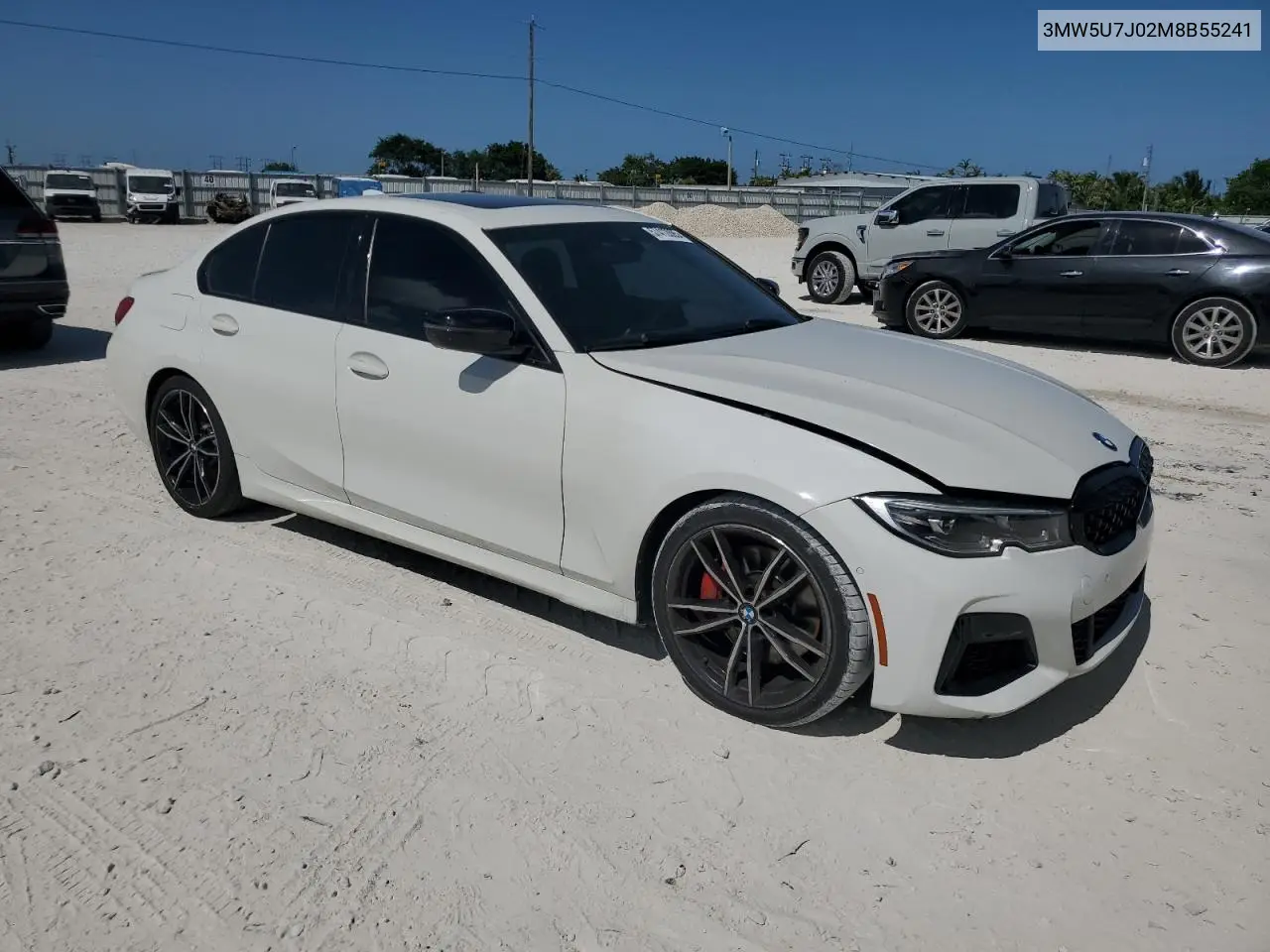 2021 BMW M340I VIN: 3MW5U7J02M8B55241 Lot: 57412895