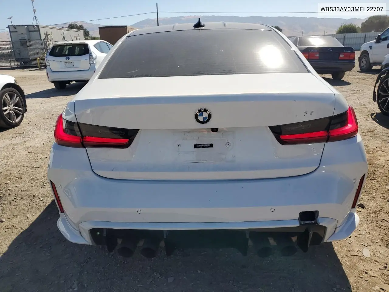 2021 BMW M3 Competition VIN: WBS33AY03MFL22707 Lot: 60885975