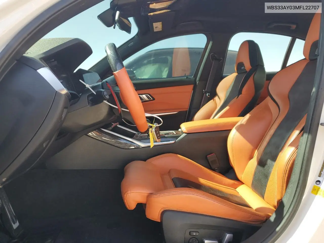 2021 BMW M3 Competition VIN: WBS33AY03MFL22707 Lot: 60885975