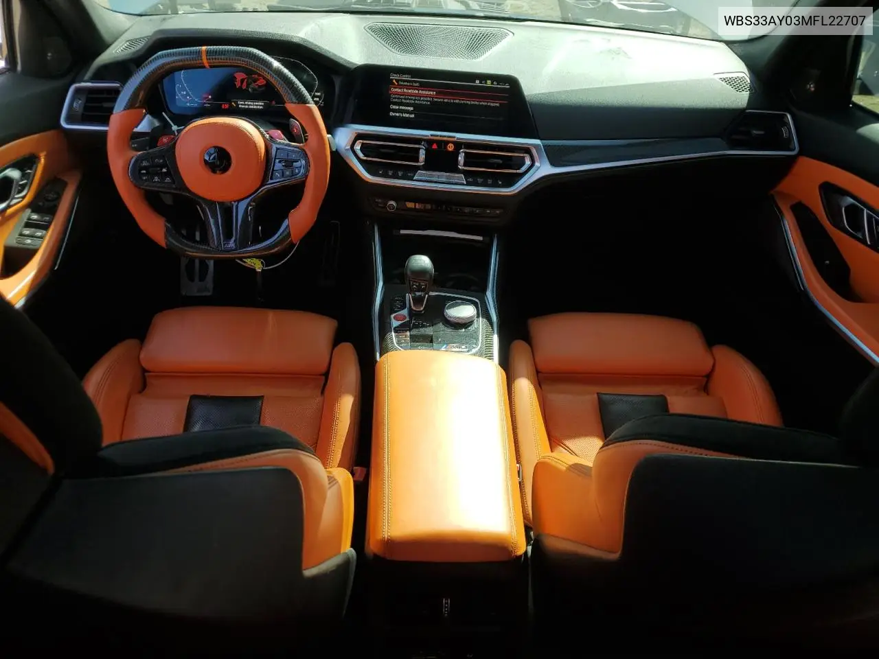2021 BMW M3 Competition VIN: WBS33AY03MFL22707 Lot: 60885975