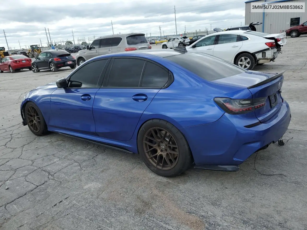 2021 BMW M340I VIN: 3MW5U7J02M8B53862 Lot: 61327525