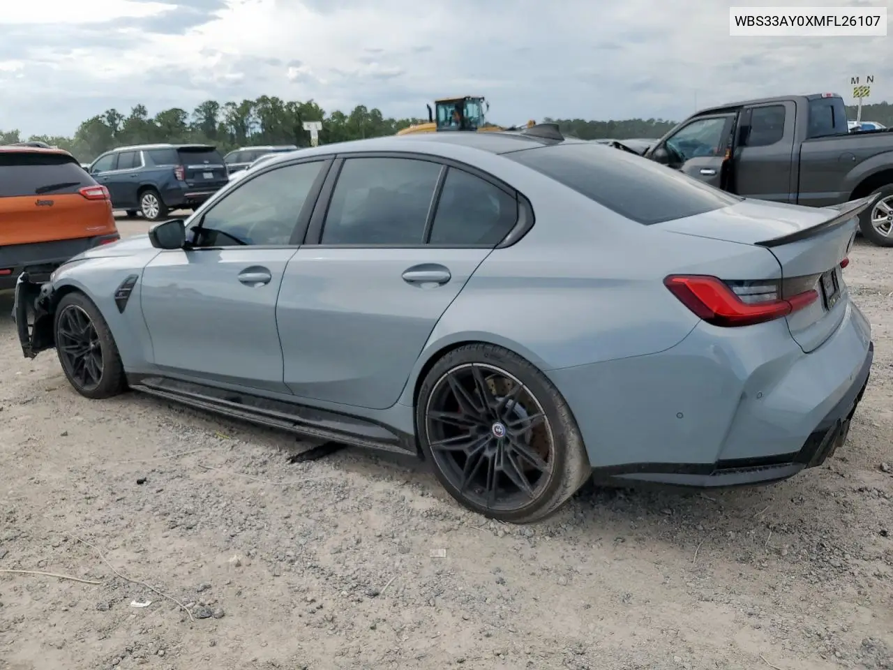 2021 BMW M3 Competition VIN: WBS33AY0XMFL26107 Lot: 62080045