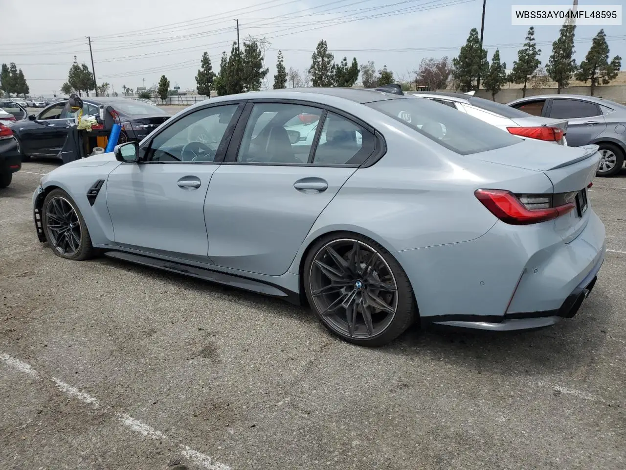 2021 BMW M3 VIN: WBS53AY04MFL48595 Lot: 62152185