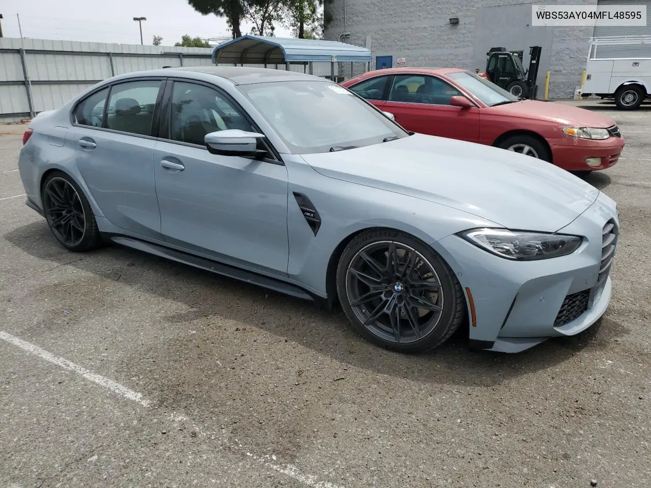2021 BMW M3 VIN: WBS53AY04MFL48595 Lot: 62152185
