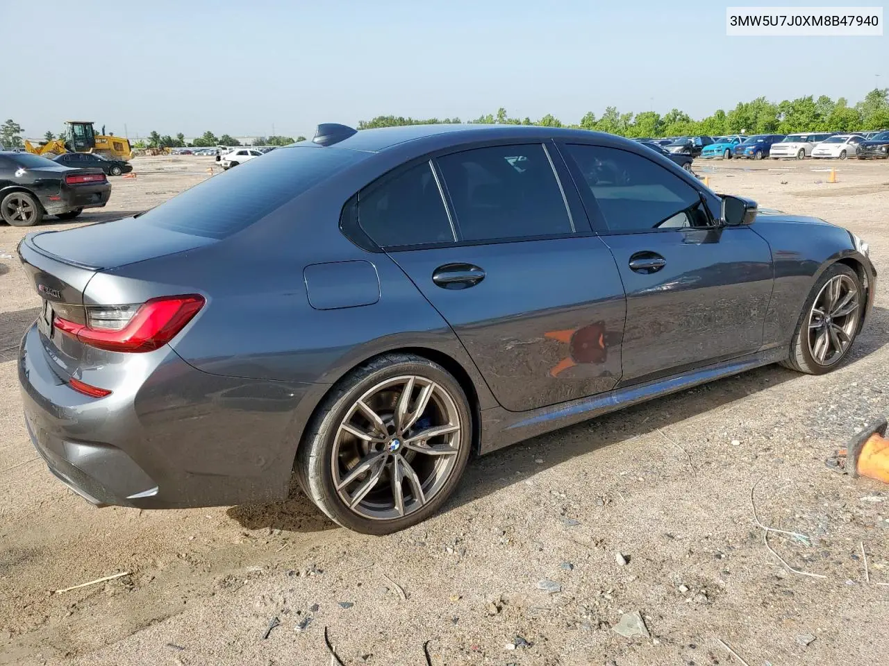 2021 BMW M340I VIN: 3MW5U7J0XM8B47940 Lot: 62986855