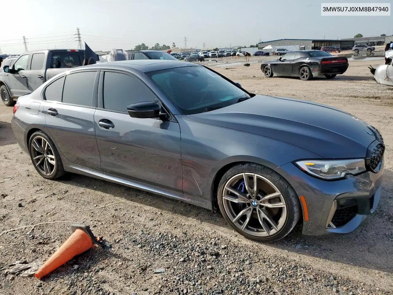 2021 BMW M340I VIN: 3MW5U7J0XM8B47940 Lot: 62986855