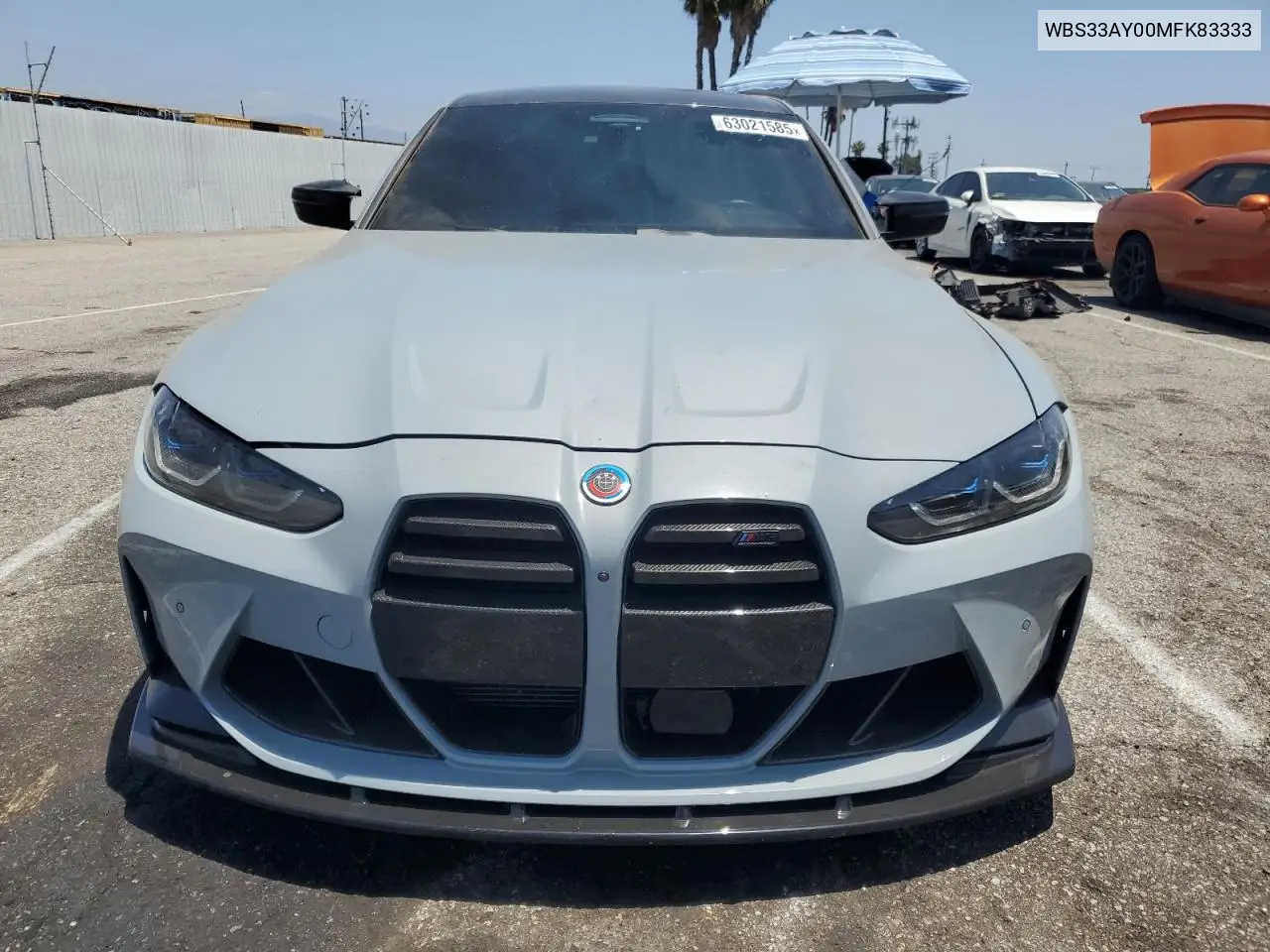 2021 BMW M3 Competition VIN: WBS33AY00MFK83333 Lot: 63021585