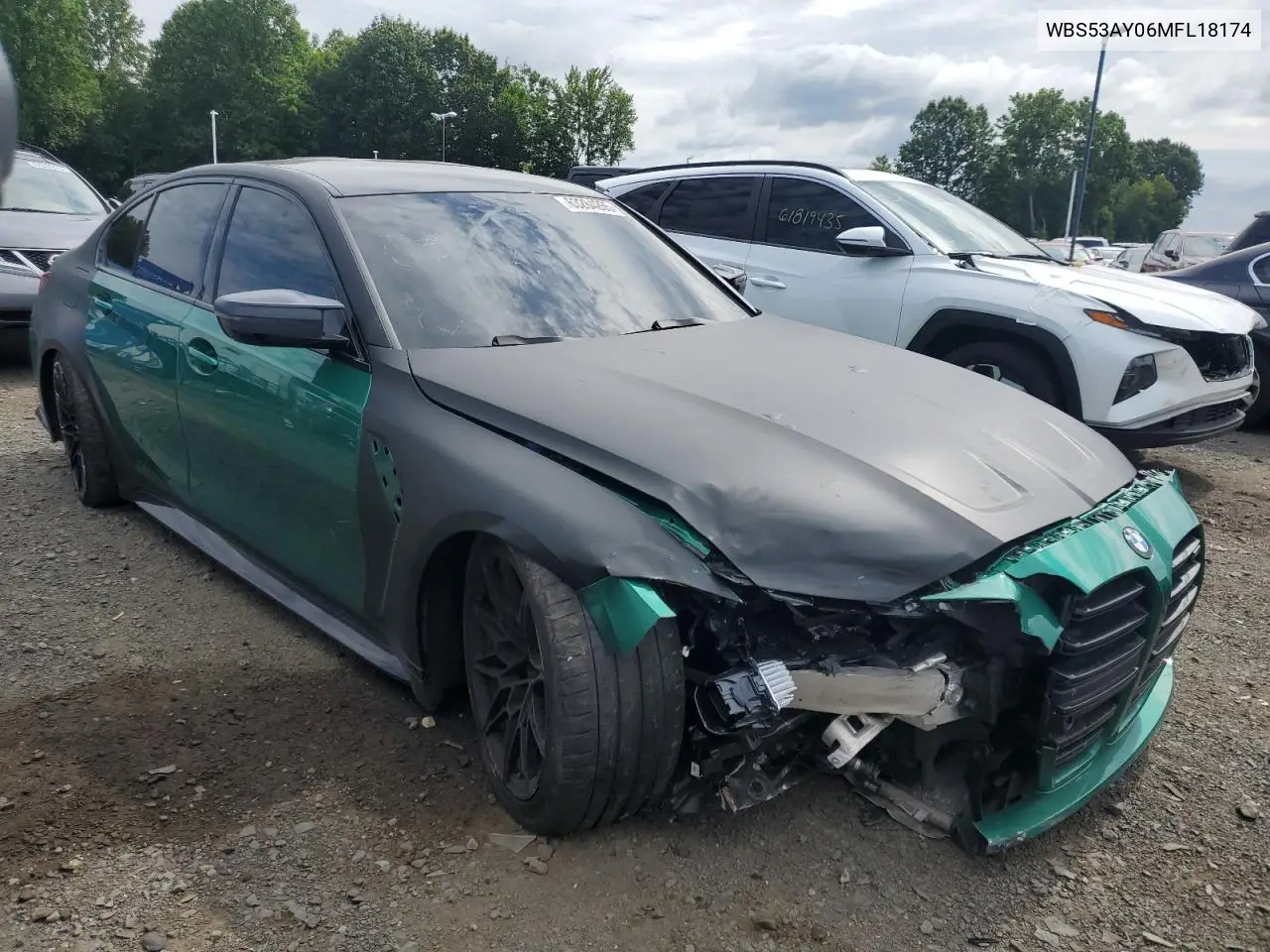 2021 BMW M3 VIN: WBS53AY06MFL18174 Lot: 63284265