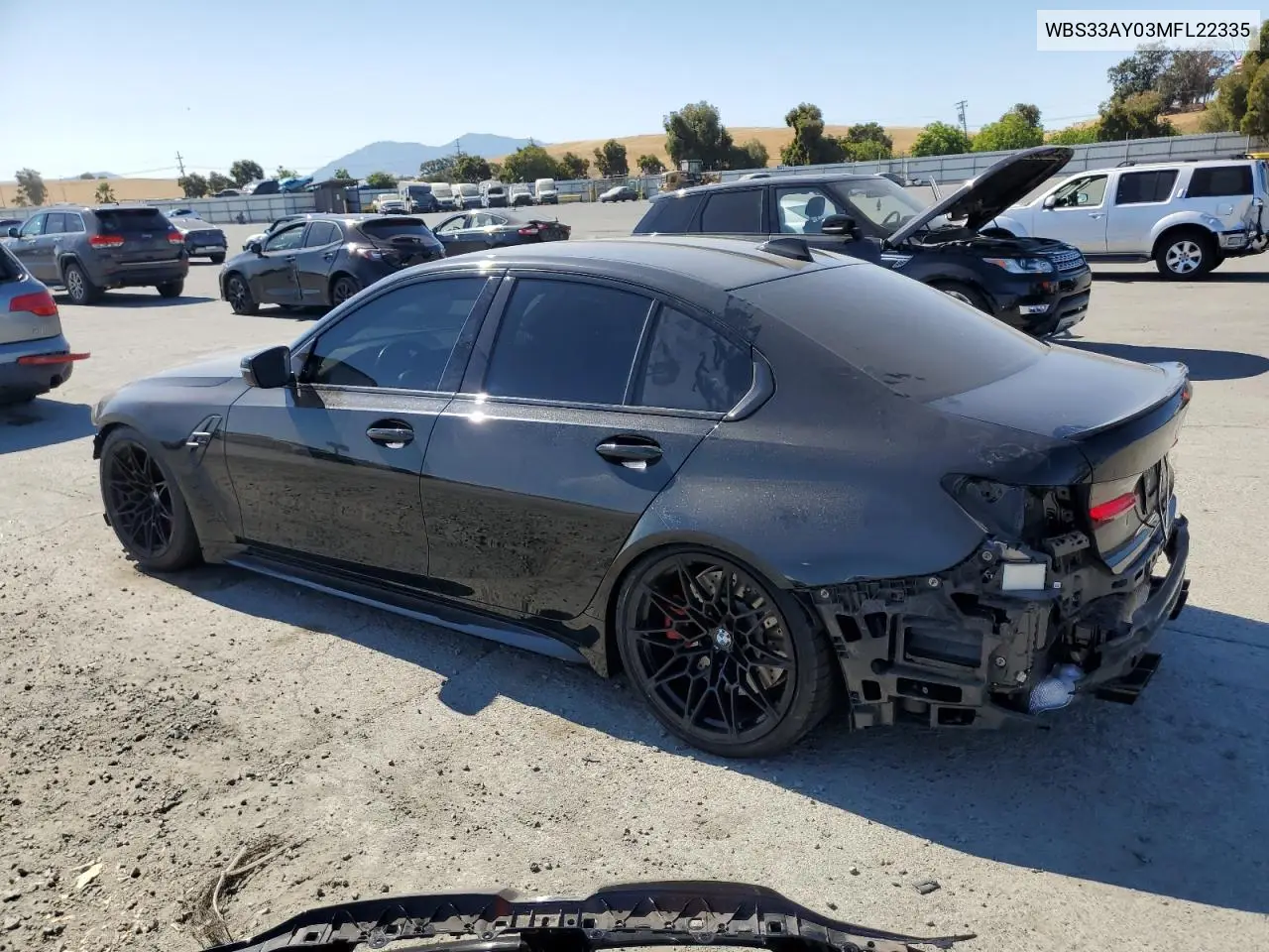 2021 BMW M3 Competition VIN: WBS33AY03MFL22335 Lot: 63689475