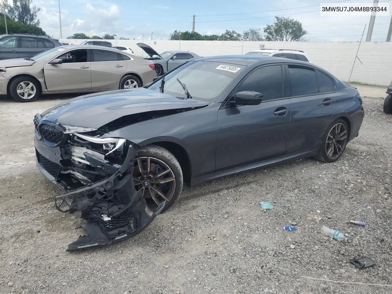 2021 BMW M340I VIN: 3MW5U7J04M8B93344 Lot: 64075005