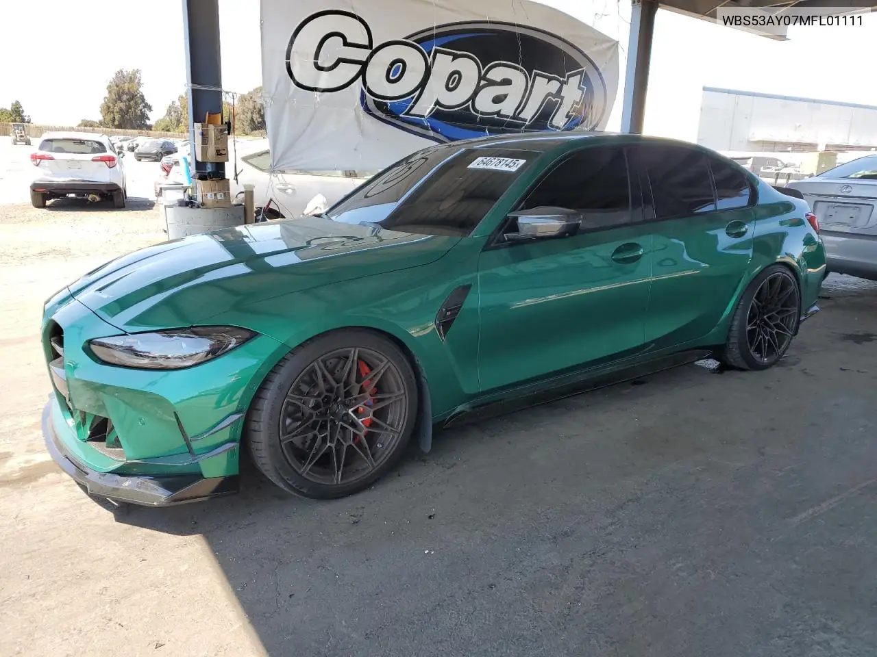 2021 BMW M3 VIN: WBS53AY07MFL01111 Lot: 64678145