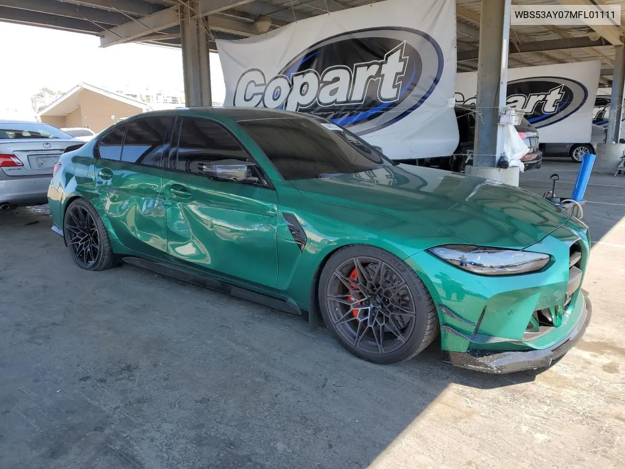 2021 BMW M3 VIN: WBS53AY07MFL01111 Lot: 64678145
