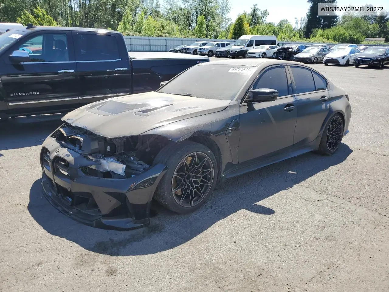 2021 BMW M3 Competition VIN: WBS33AY02MFL28272 Lot: 65024545