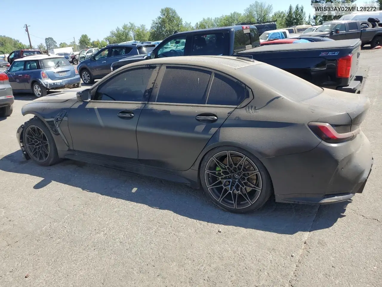 2021 BMW M3 Competition VIN: WBS33AY02MFL28272 Lot: 65024545