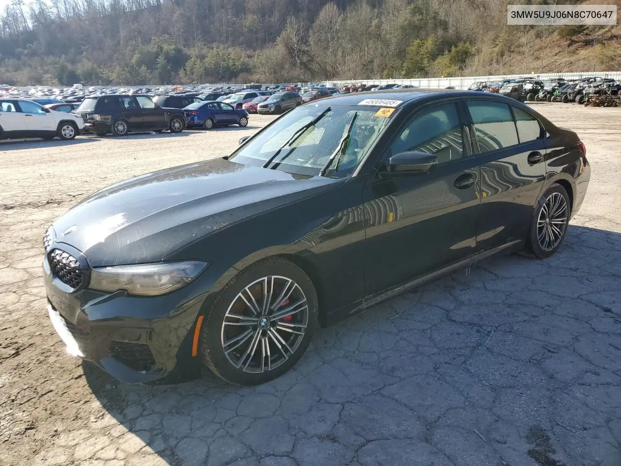 2022 BMW M340Xi VIN: 3MW5U9J06N8C70647 Lot: 45006485