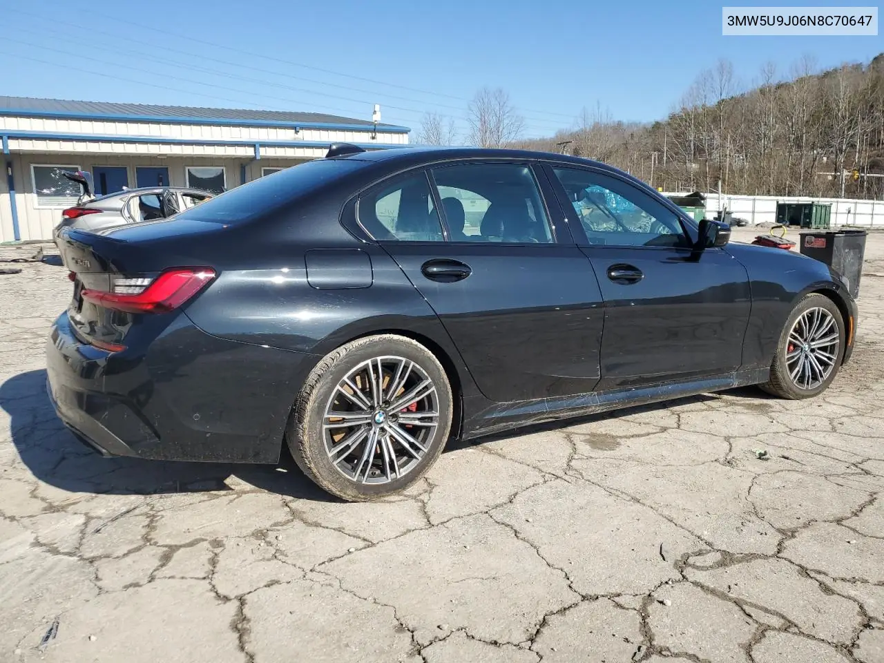 2022 BMW M340Xi VIN: 3MW5U9J06N8C70647 Lot: 45006485