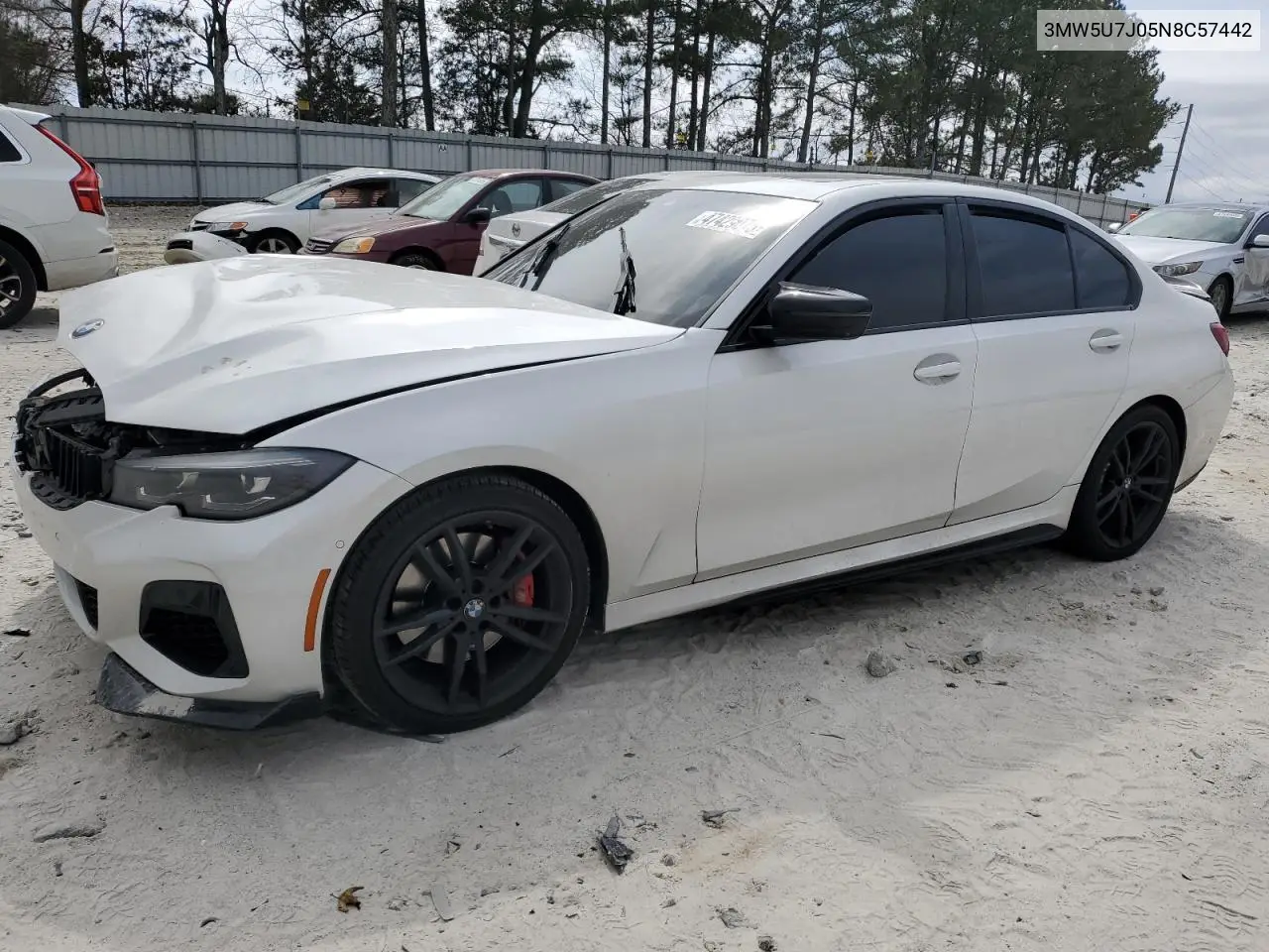 2022 BMW M340I VIN: 3MW5U7J05N8C57442 Lot: 47429075