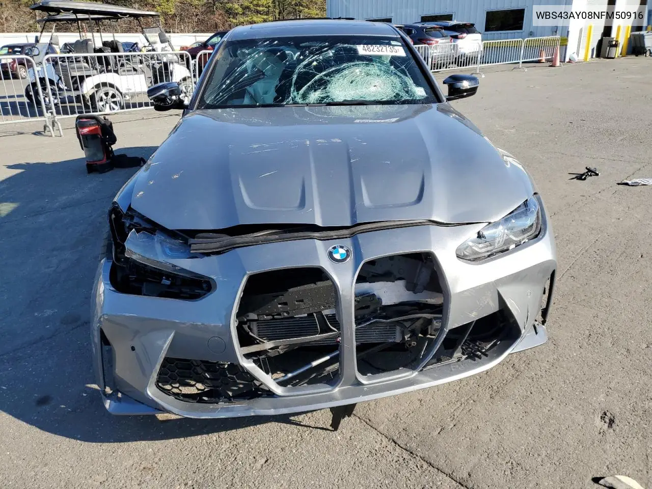 2022 BMW M3 Competition VIN: WBS43AY08NFM50916 Lot: 48232735