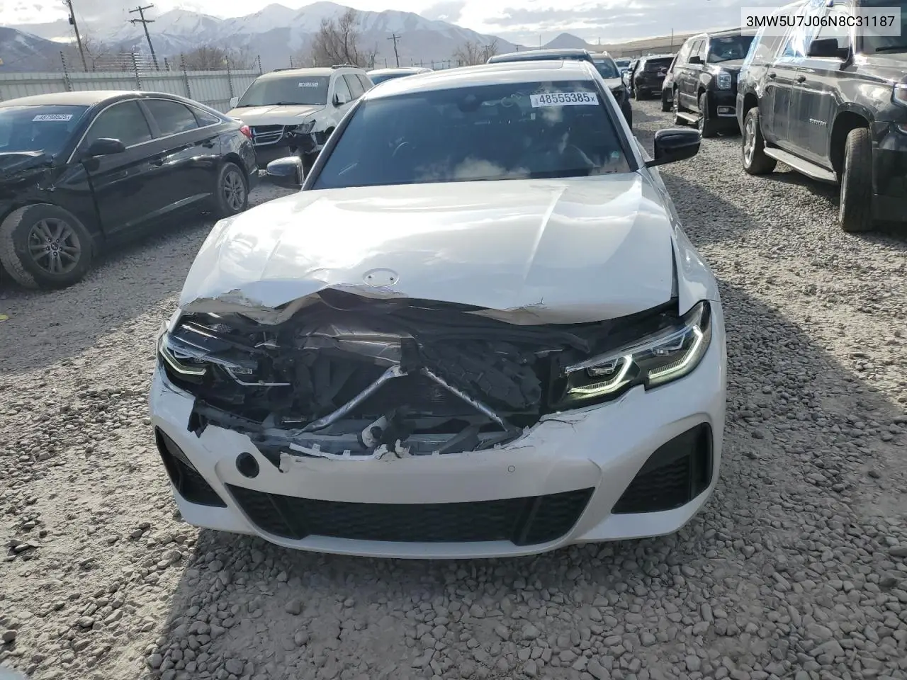 2022 BMW M340I VIN: 3MW5U7J06N8C31187 Lot: 48555385