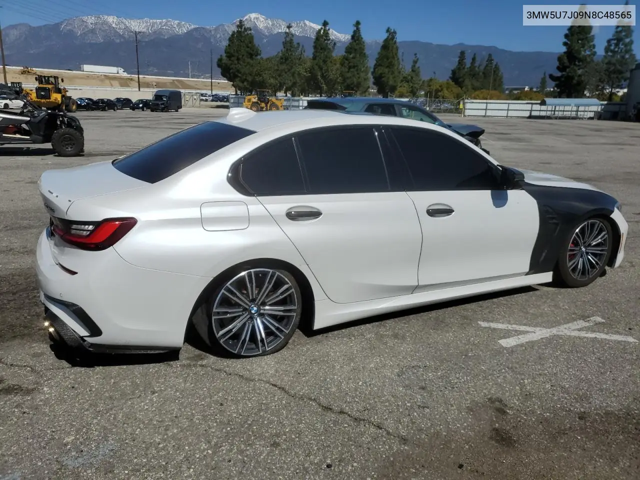 2022 BMW M340I VIN: 3MW5U7J09N8C48565 Lot: 49178055