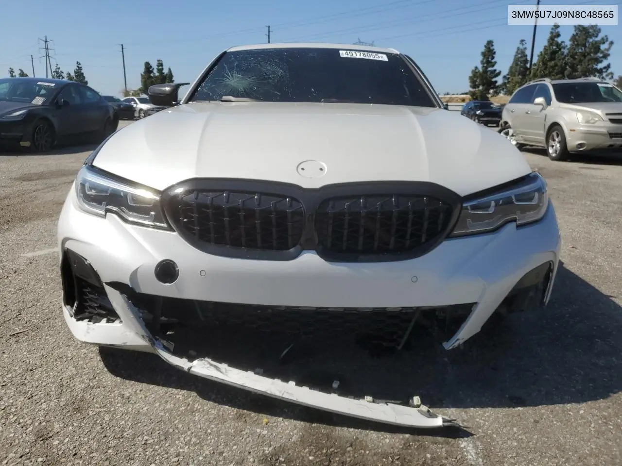 2022 BMW M340I VIN: 3MW5U7J09N8C48565 Lot: 49178055