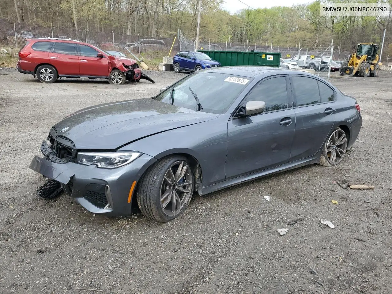 2022 BMW M340I VIN: 3MW5U7J06N8C46790 Lot: 52758875