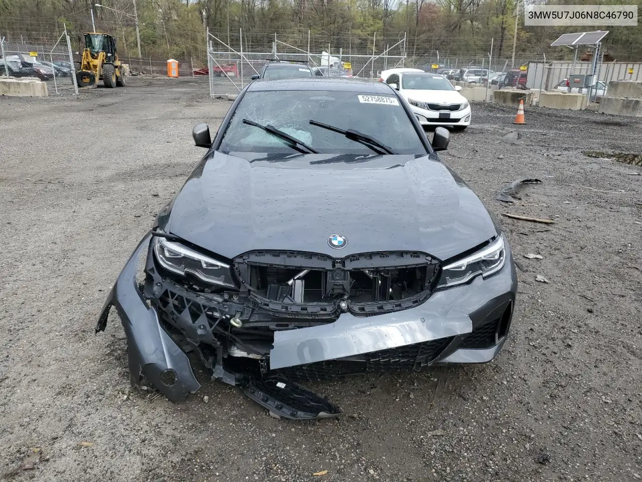 2022 BMW M340I VIN: 3MW5U7J06N8C46790 Lot: 52758875