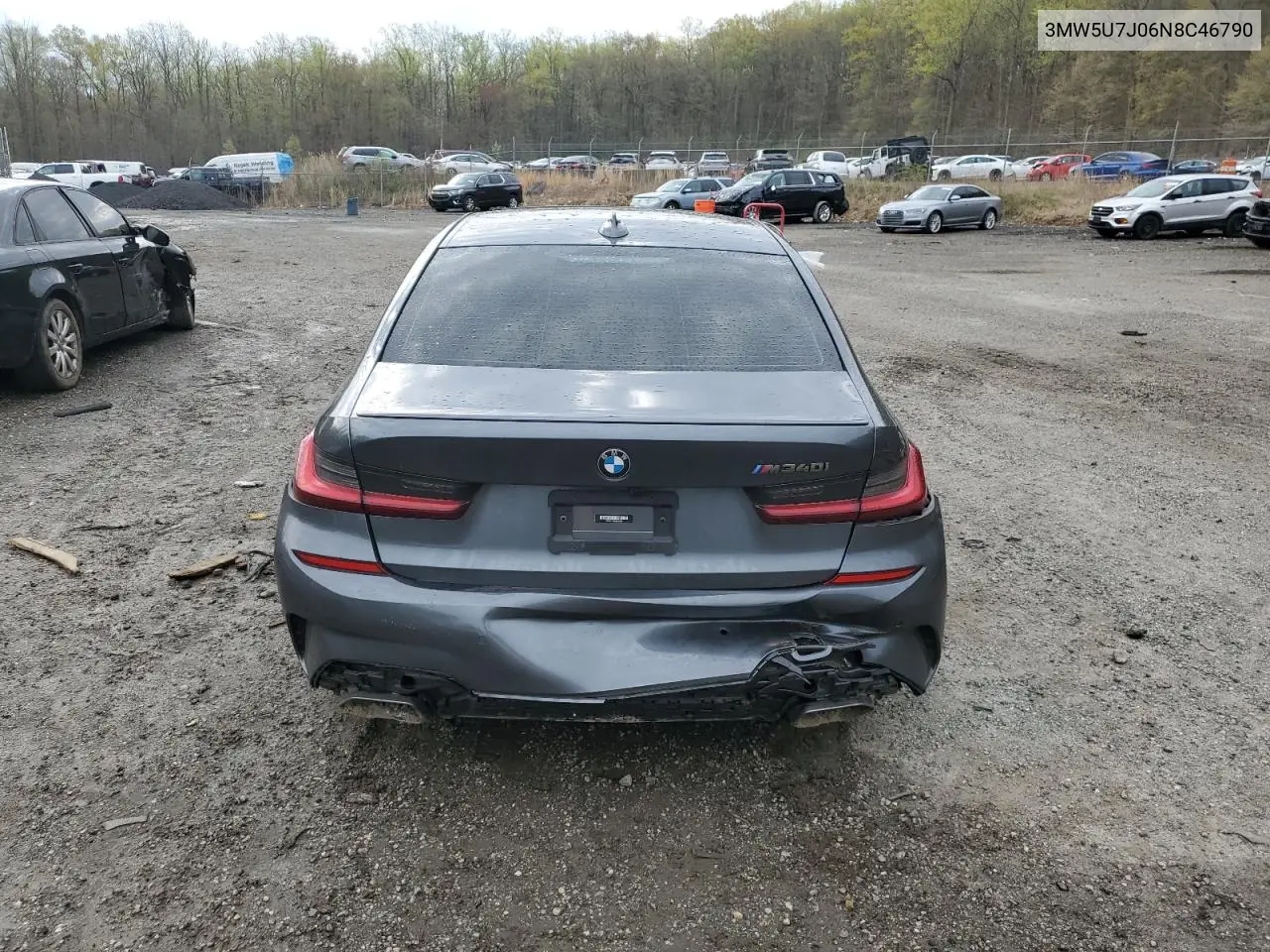 2022 BMW M340I VIN: 3MW5U7J06N8C46790 Lot: 52758875