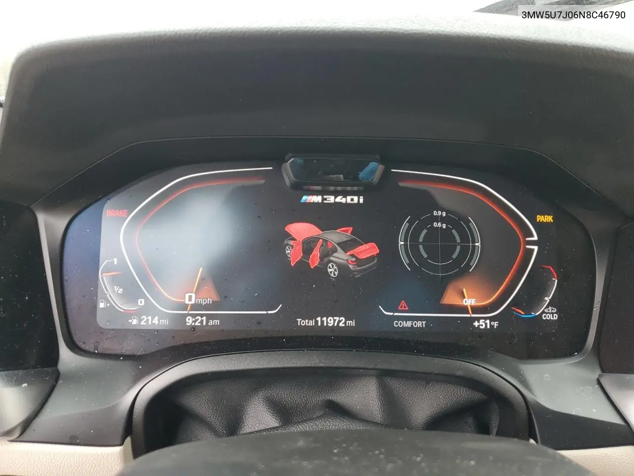 2022 BMW M340I VIN: 3MW5U7J06N8C46790 Lot: 52758875