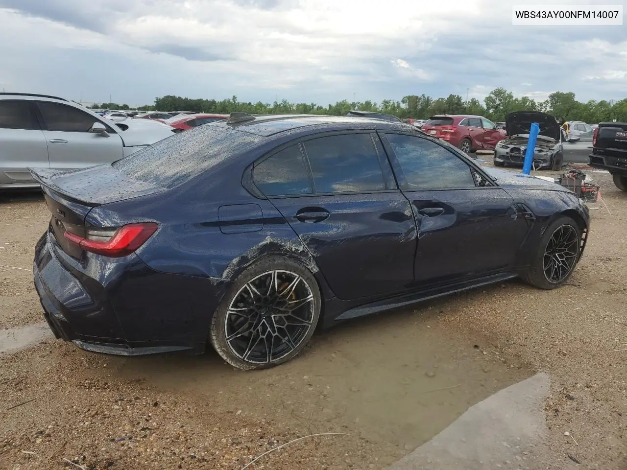 2022 BMW M3 Competition VIN: WBS43AY00NFM14007 Lot: 53043285