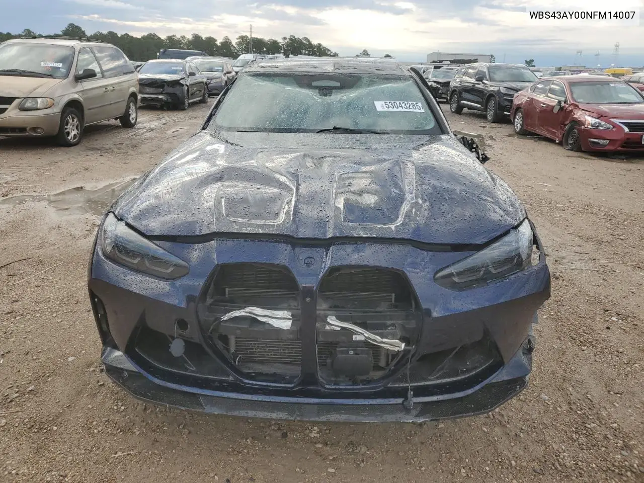 2022 BMW M3 Competition VIN: WBS43AY00NFM14007 Lot: 53043285
