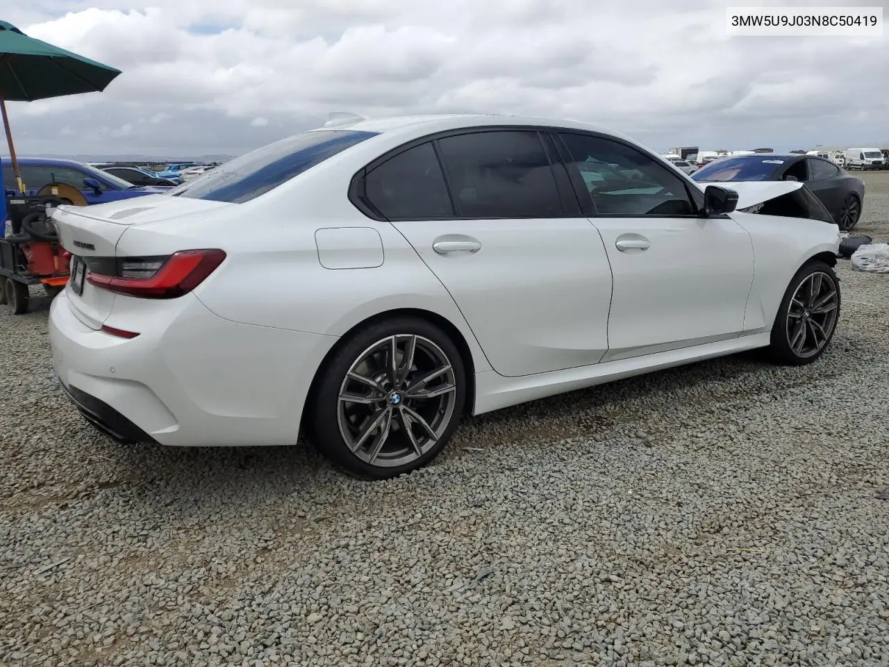 2022 BMW M340Xi VIN: 3MW5U9J03N8C50419 Lot: 54920175