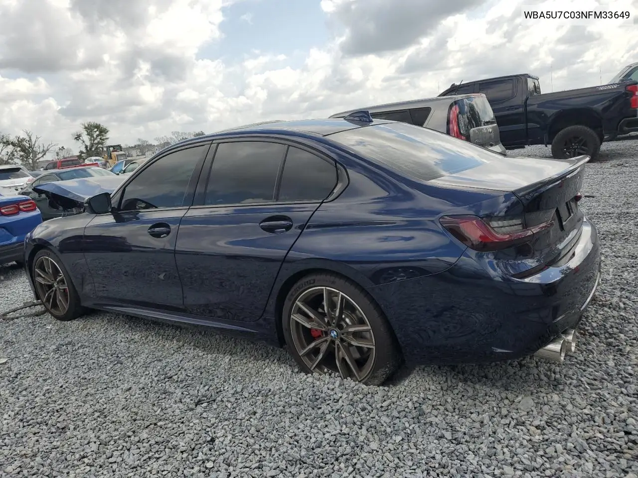 2022 BMW M340I VIN: WBA5U7C03NFM33649 Lot: 55047545