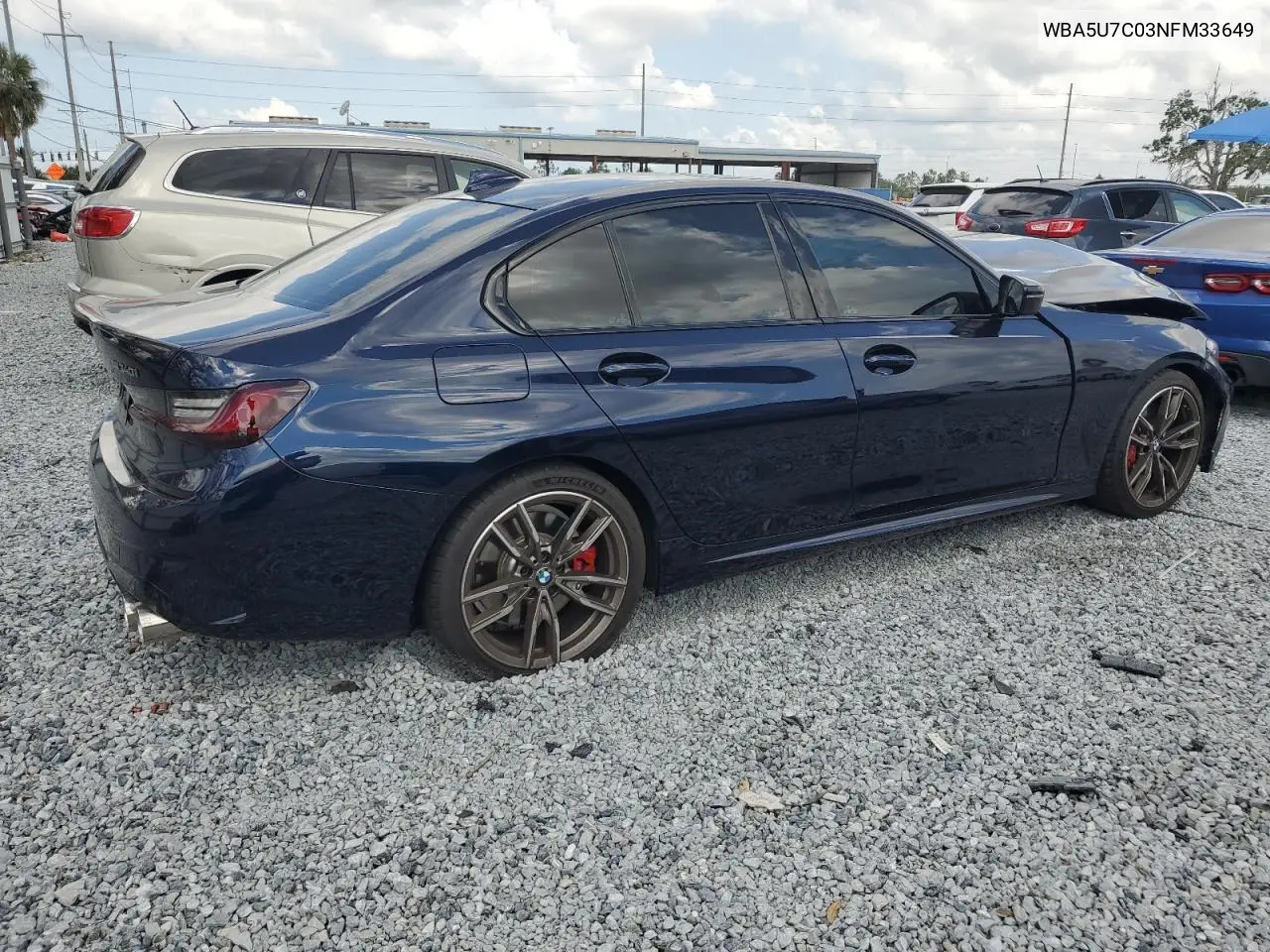 2022 BMW M340I VIN: WBA5U7C03NFM33649 Lot: 55047545