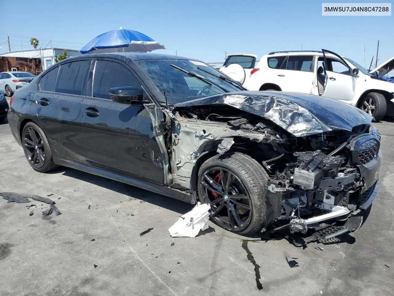 2022 BMW M340I VIN: 3MW5U7J04N8C47288 Lot: 56016215