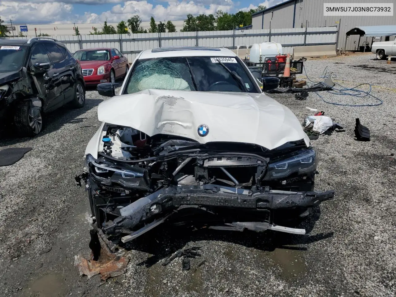 2022 BMW M340I VIN: 3MW5U7J03N8C73932 Lot: 56835945