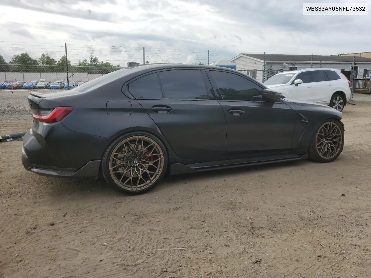 2022 BMW M3 Competition VIN: WBS33AY05NFL73532 Lot: 58490555