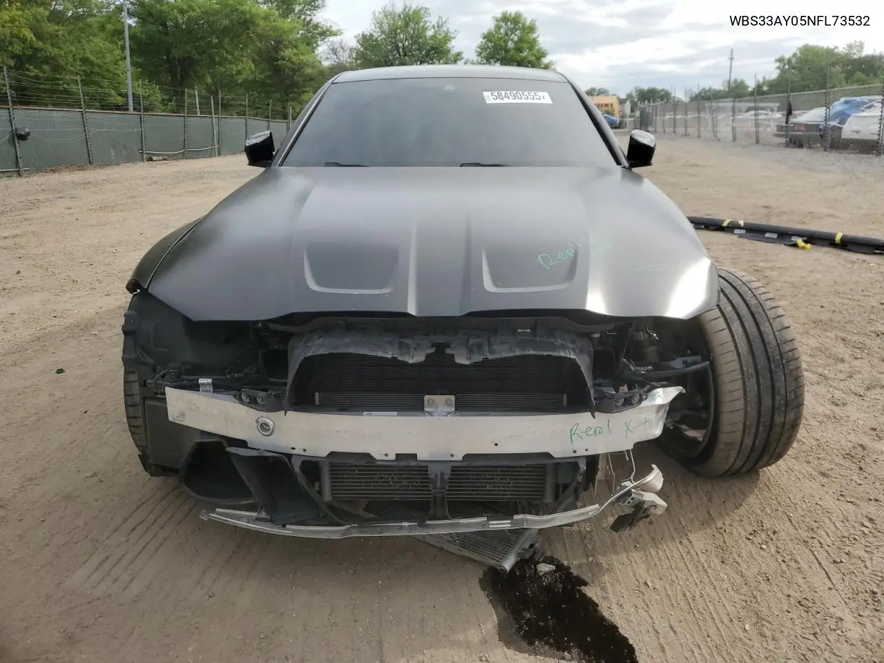 2022 BMW M3 Competition VIN: WBS33AY05NFL73532 Lot: 58490555