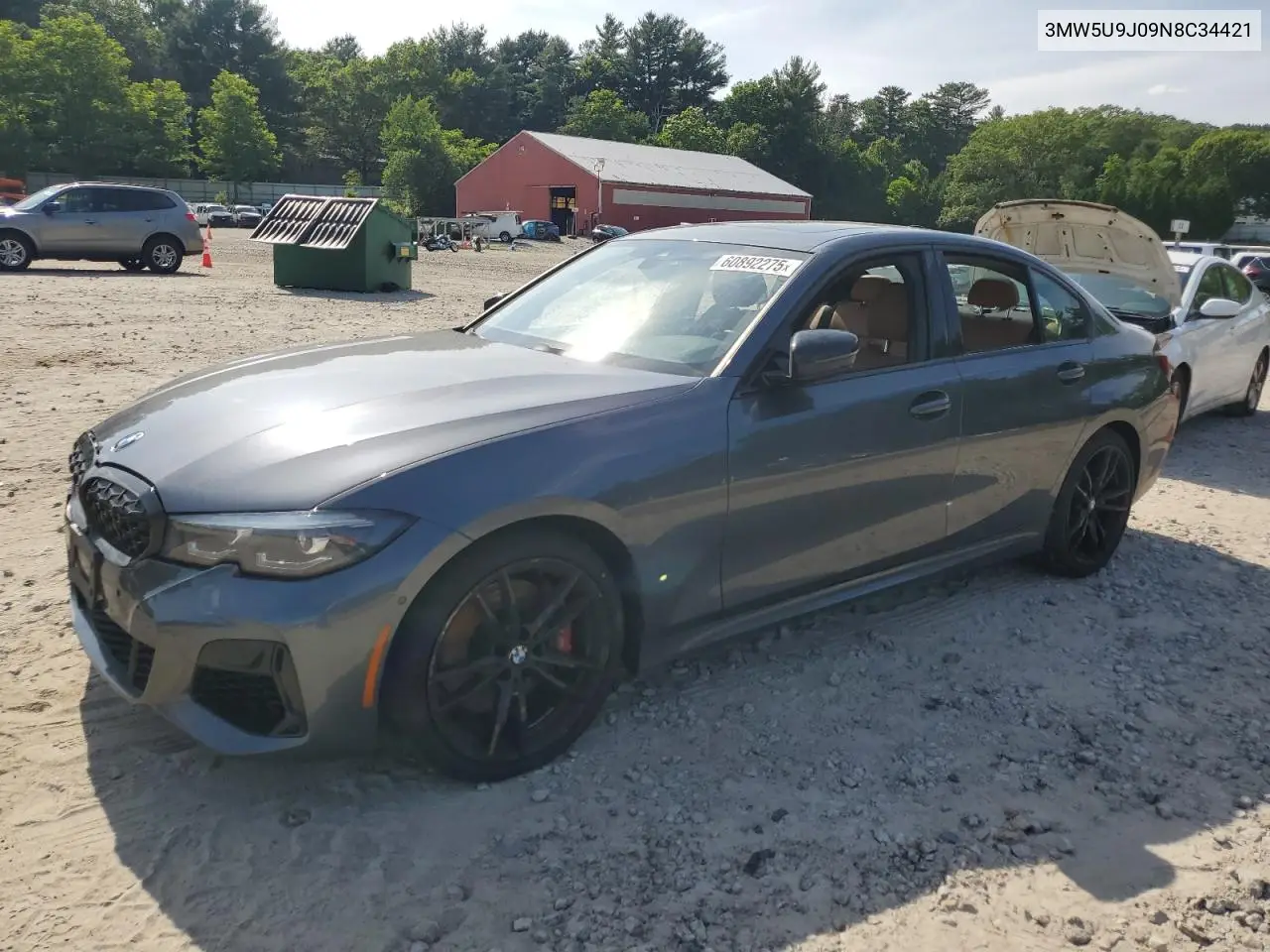 2022 BMW M340Xi VIN: 3MW5U9J09N8C34421 Lot: 60892275