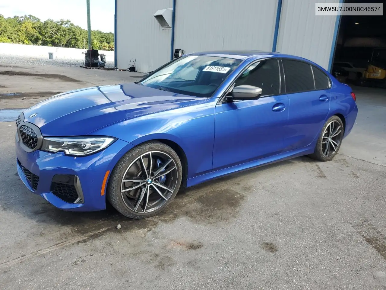 2022 BMW M340I VIN: 3MW5U7J00N8C46574 Lot: 61911655