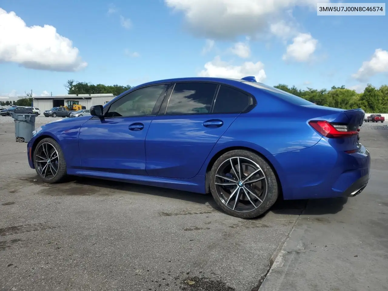 2022 BMW M340I VIN: 3MW5U7J00N8C46574 Lot: 61911655
