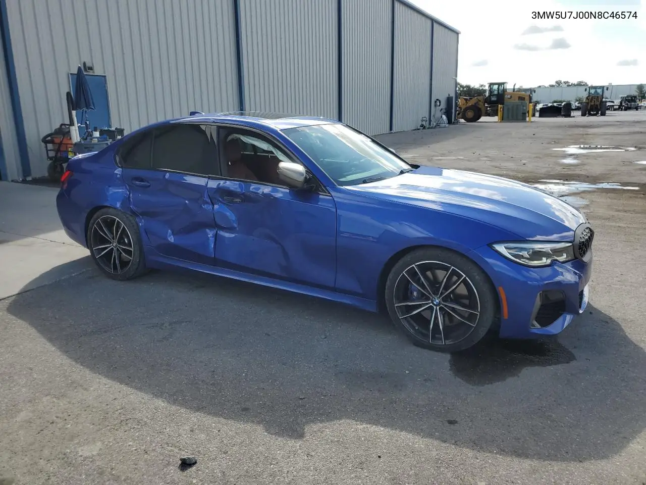 2022 BMW M340I VIN: 3MW5U7J00N8C46574 Lot: 61911655