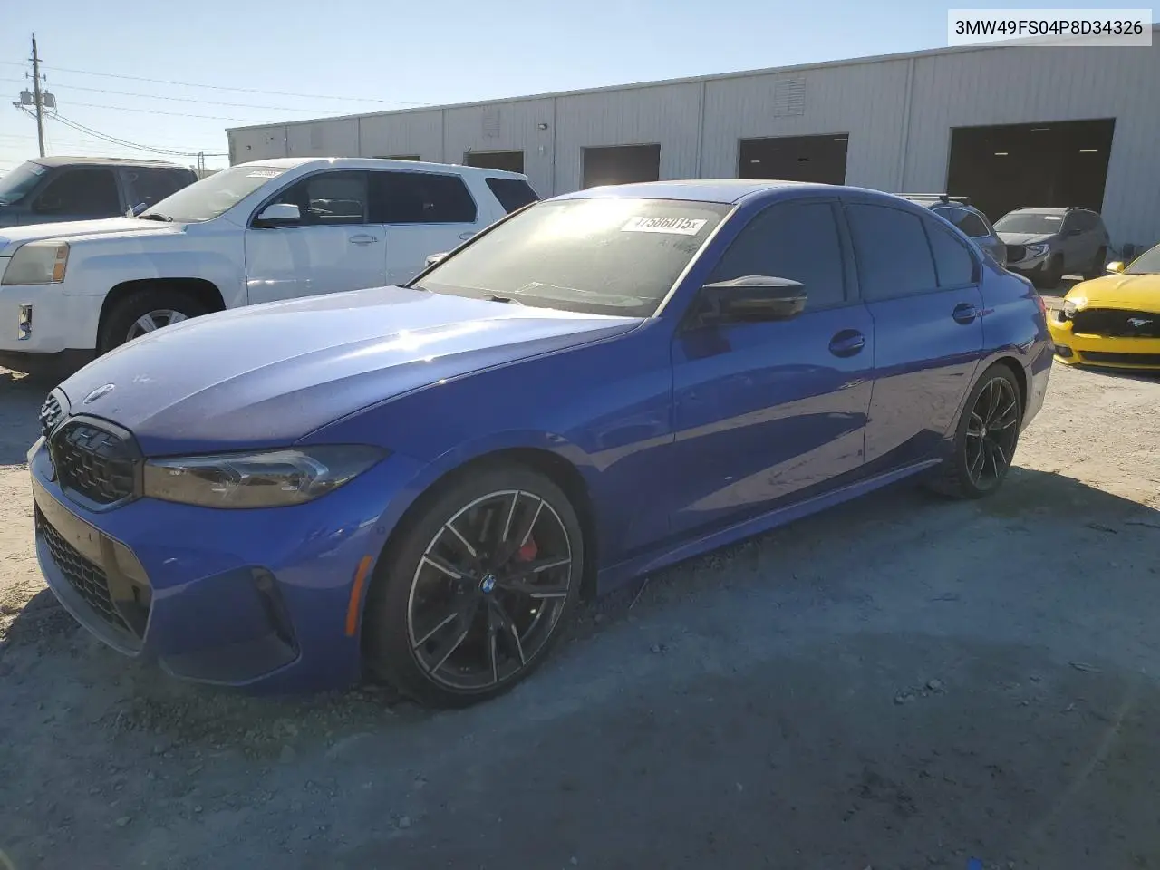 2023 BMW M340I VIN: 3MW49FS04P8D34326 Lot: 47586015