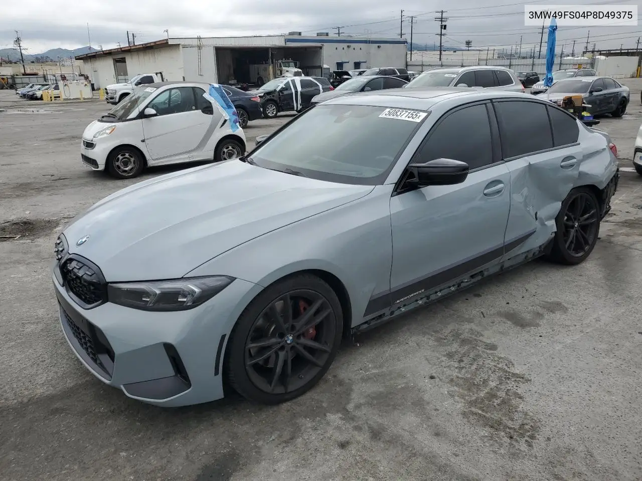 2023 BMW M340I VIN: 3MW49FS04P8D49375 Lot: 50837155