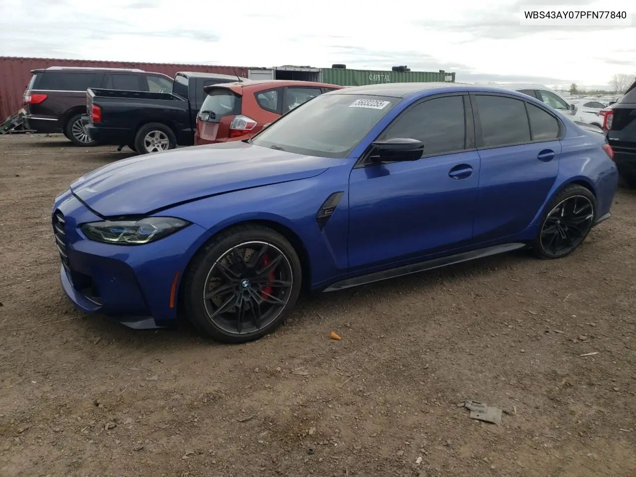 2023 BMW M3 Competition VIN: WBS43AY07PFN77840 Lot: 56032255